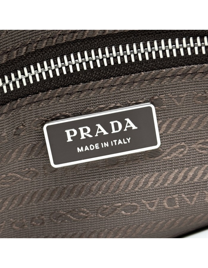 Borsa a mano Prada Bonnie large in velluto a coste e pelle PRADA