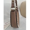Mini Borsa Hobo Rockstud In Vitello Granato VALENTINO