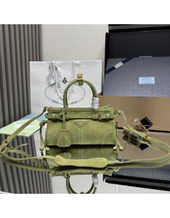 Borsa a mano Prada Bonnie mini in pelle scamosciata PRADA