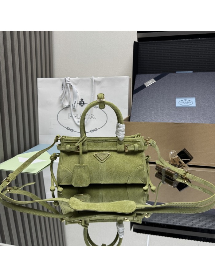 Borsa a mano Prada Bonnie mini in pelle scamosciata PRADA