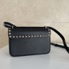 Borsa Piccola A Tracolla Rockstud In Vitello Granato VALENTINO