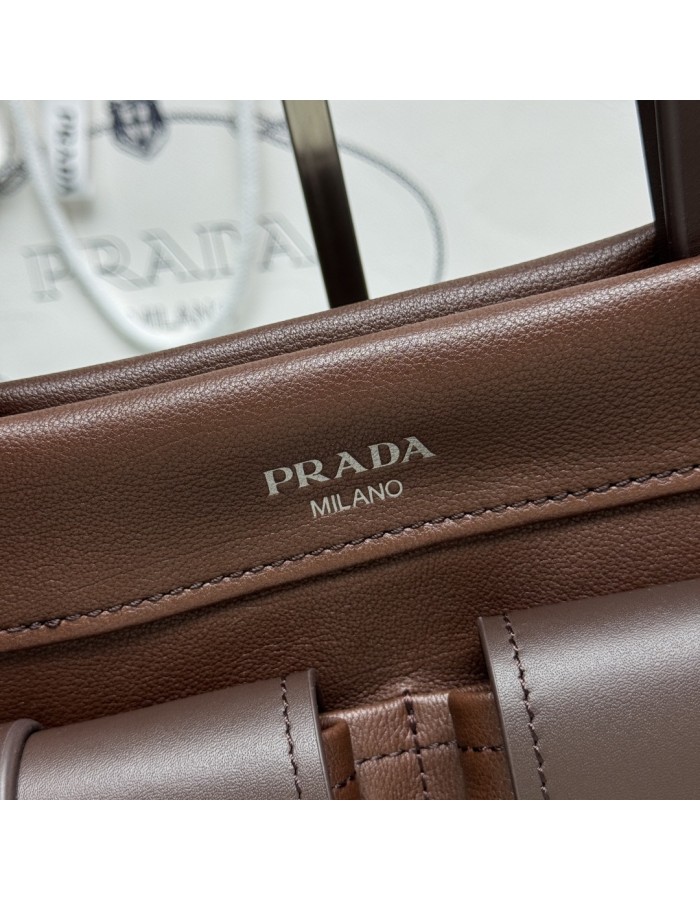 Borsa shopping Prada Route medium in pelle PRADA