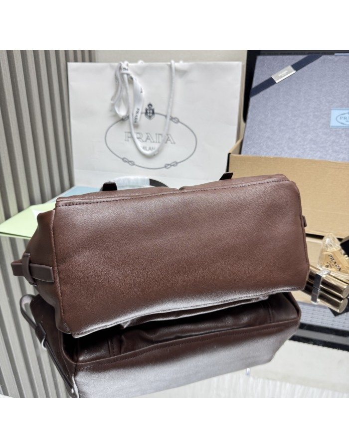 Borsa shopping Prada Route medium in pelle PRADA