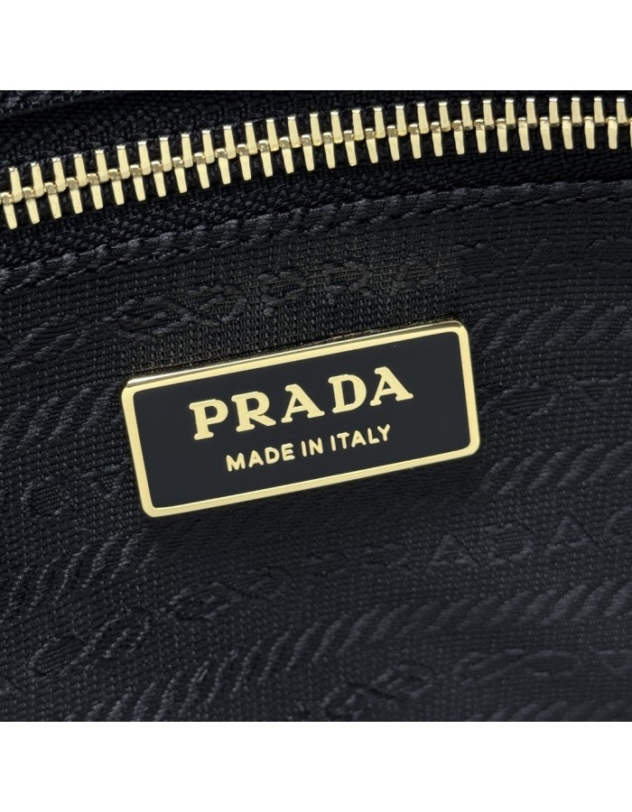 Borsa a mano Prada Bonnie extra large in pelle scamosciata PRADA