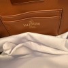 Mini Borsa Shopping Rockstud In Vitello Granato VALENTINO
