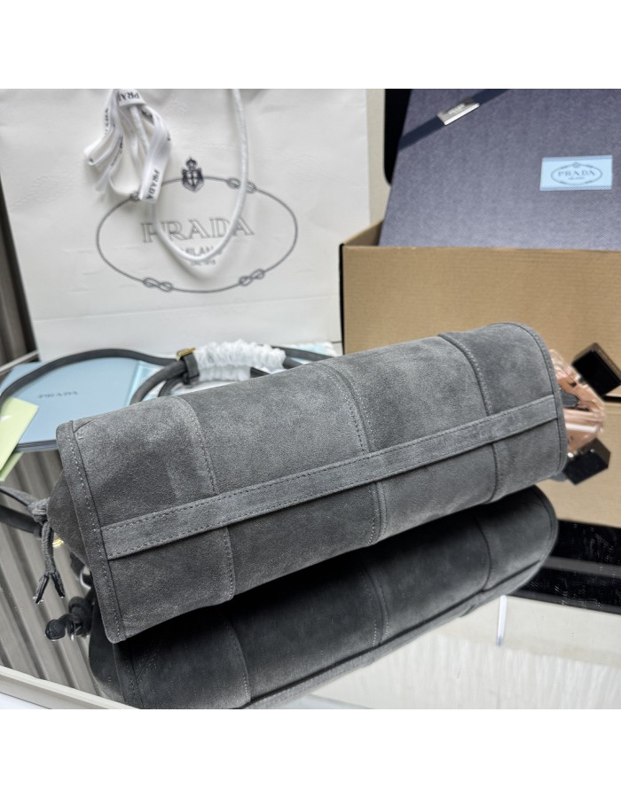 Borsa a mano Prada Bonnie medium in pelle scamosciata PRADA