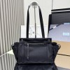 Borsa shopping Prada Route large in canvas e pelle PRADA
