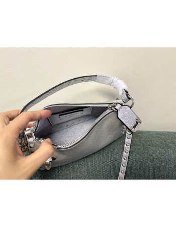 Borsa Piccola A Tracolla Rockstud In Vitello Laminato VALENTINO