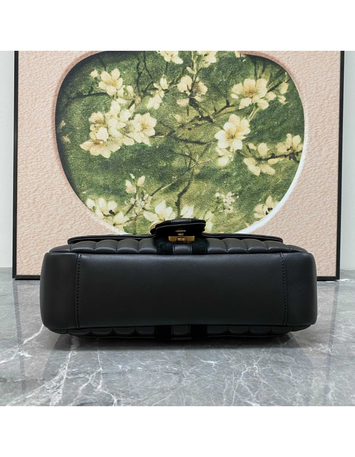 Borsa a spalla Jetset GG Marmont misura media GUCCI
