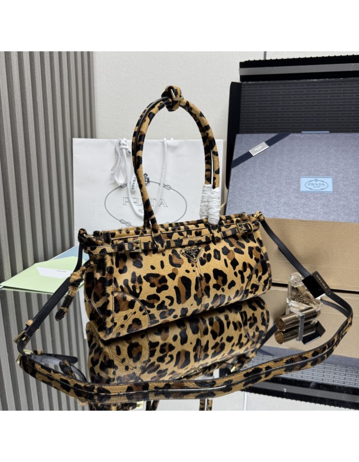 Borsa a mano Prada Bonnie medium in pelle stampata PRADA
