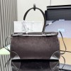 Borsa a mano Prada Bonnie large in velluto a coste e pelle PRADA