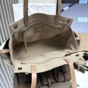 Borsa shopping Prada Route large in canvas e pelle PRADA