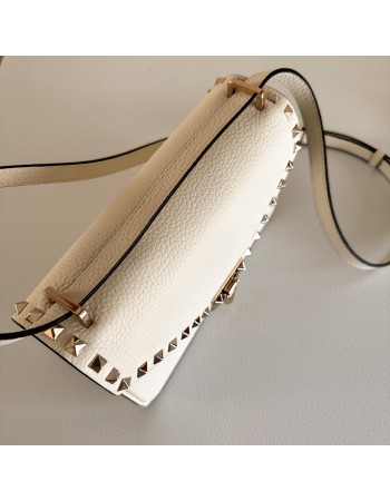 Borsa Piccola A Tracolla Rockstud In Vitello Granato VALENTINO