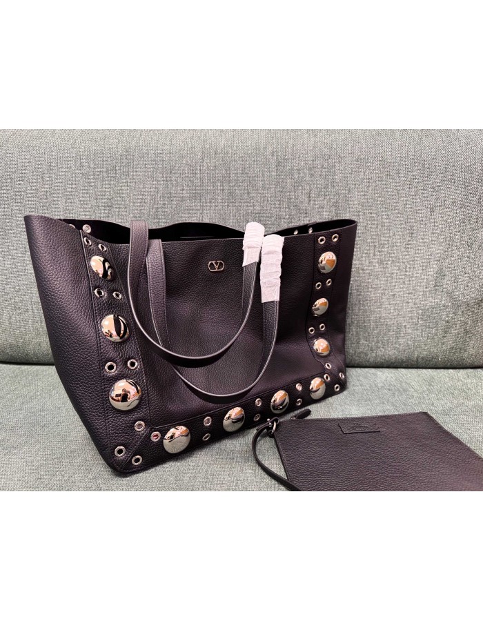 Borsa Shopping Media Nellcôte In Pelle VALENTINO