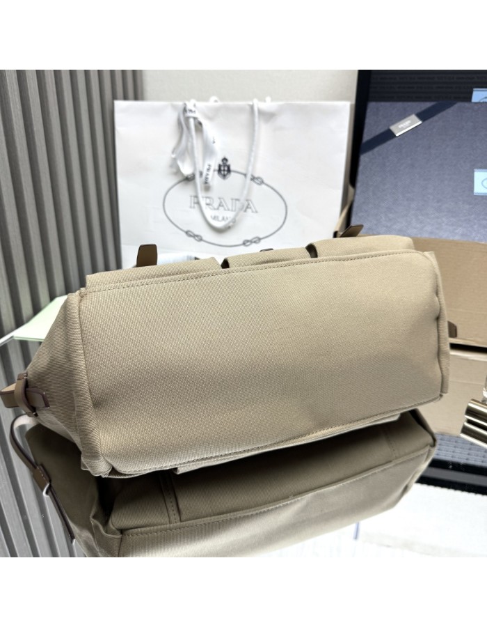 Borsa shopping Prada Route large in canvas e pelle PRADA