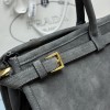 Borsa a mano Prada Bonnie extra large in pelle scamosciata PRADA