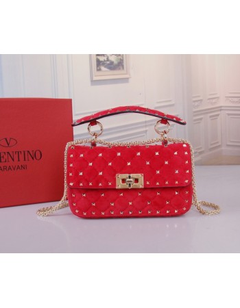 Borsa Piccola Rockstud Spike In Suede VALENTINO
